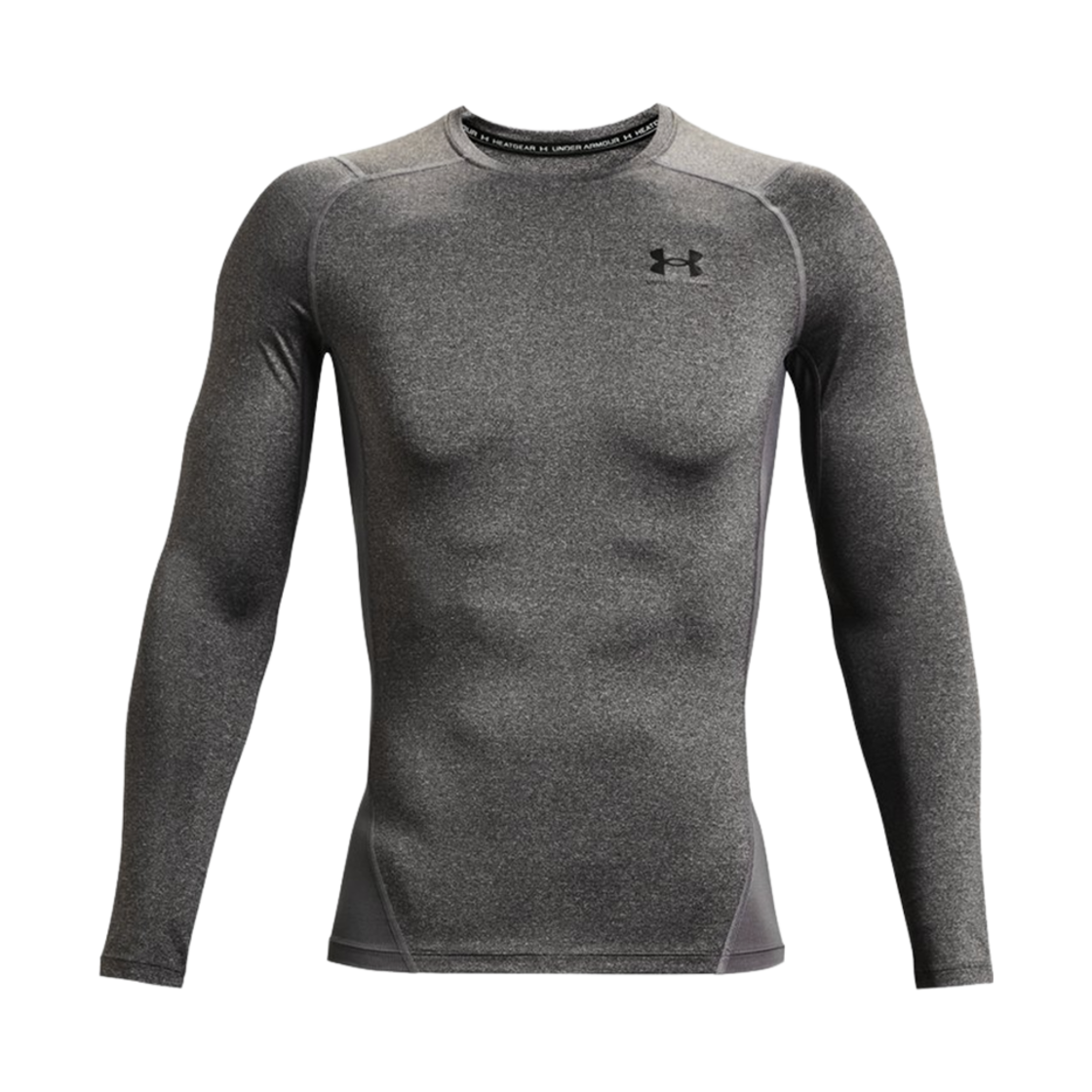 1361524-090 Under Armour HeatGear Long Sleeve Heather Black