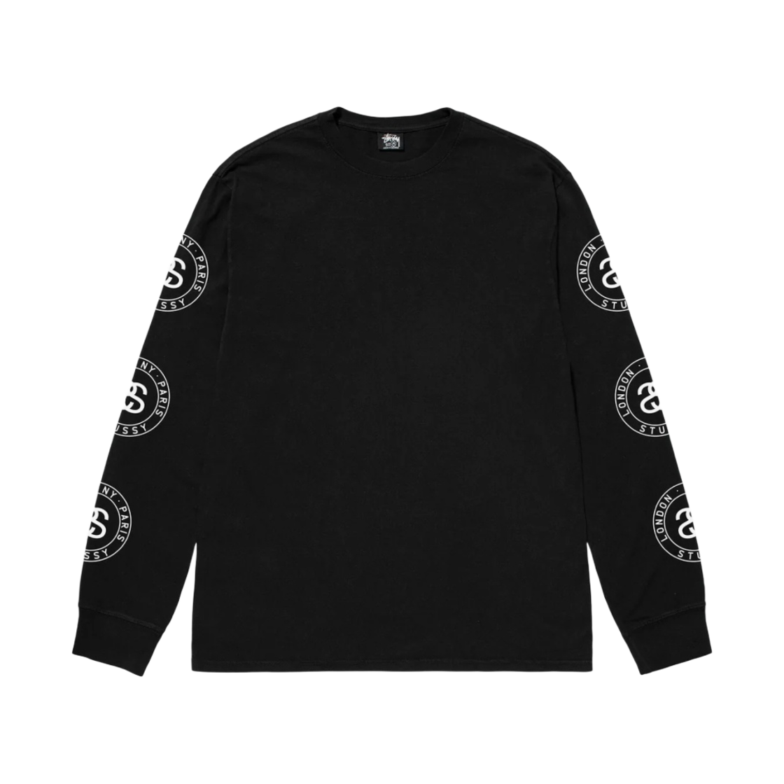 스투시 씰 피그먼트 다이드 롱슬리브 티셔츠 블랙(Stussy Seal Pigment Dyed LS T-Shirt Black) - 1