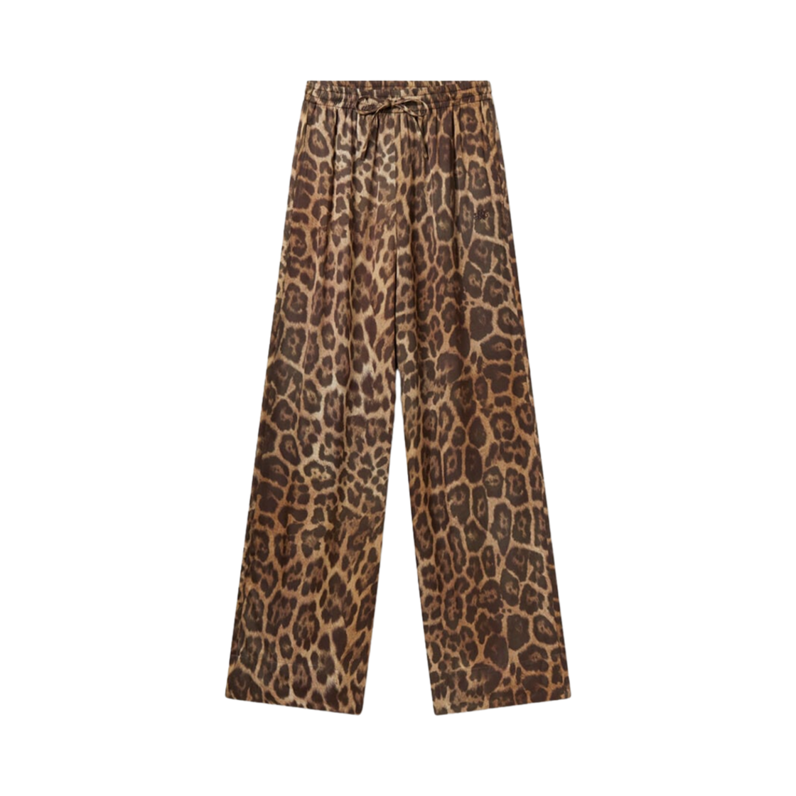 6401983FS3032203 (W) Stella McCartney Leopard Straight-Leg Pants Leopard Print