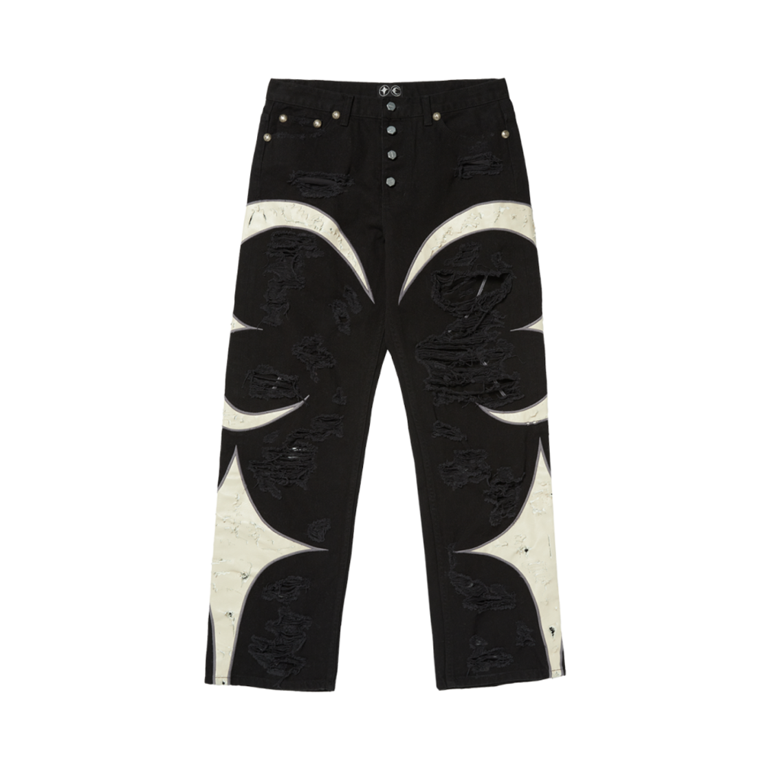 떠그 클럽 TC 레더 워싱 데님 팬츠 워 버전 블랙(Thug Club TC Leather Washing Denim Pants War Ver. Black)