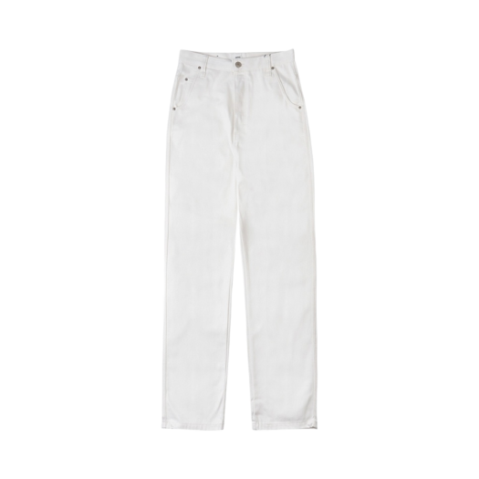 AMI Alex Fit Trousers Natural White