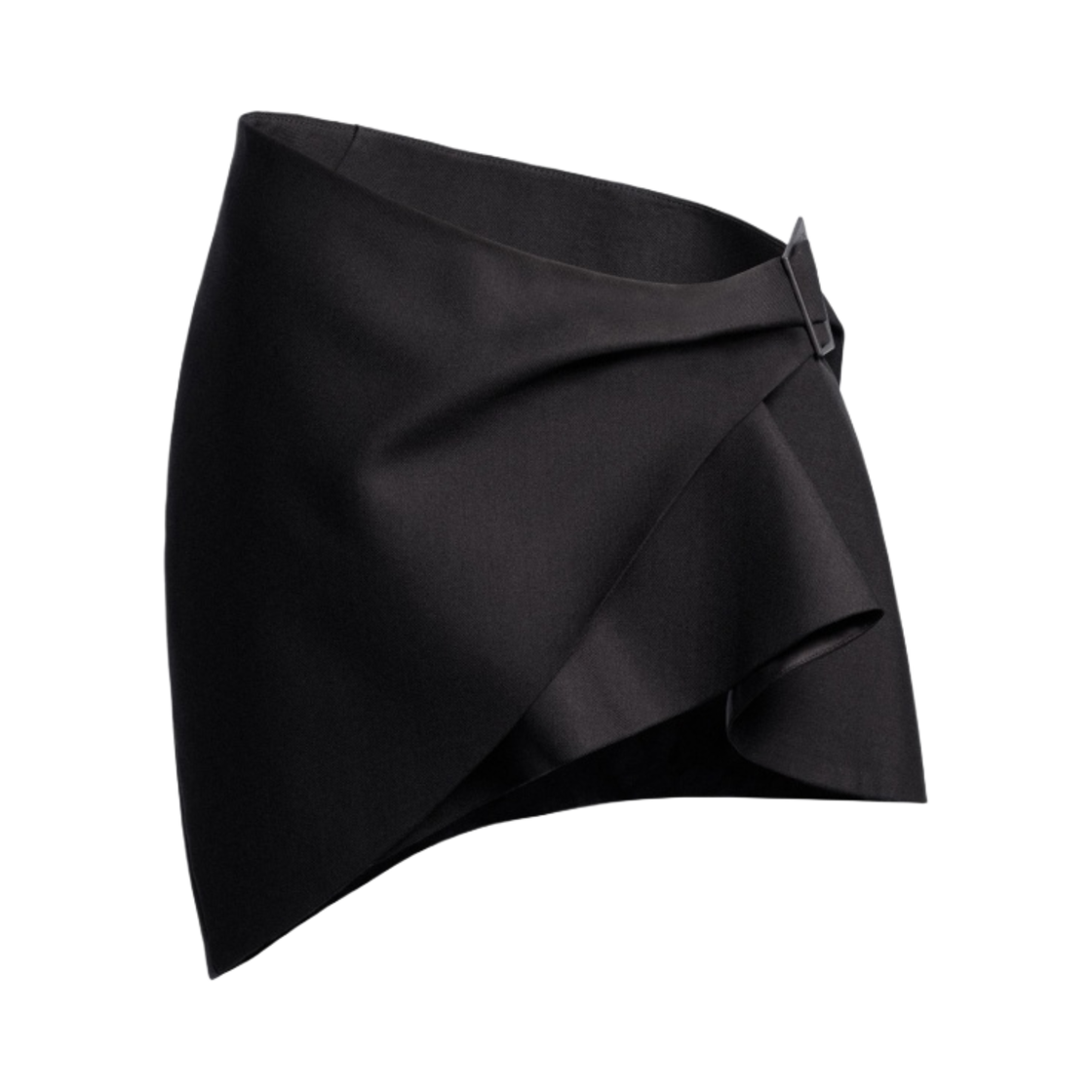1151360001 (W) H&M x Mugler Wool Mini Skirt Black