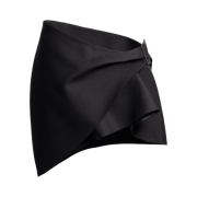 (W) H&M x Mugler Wool Mini Skirt Black