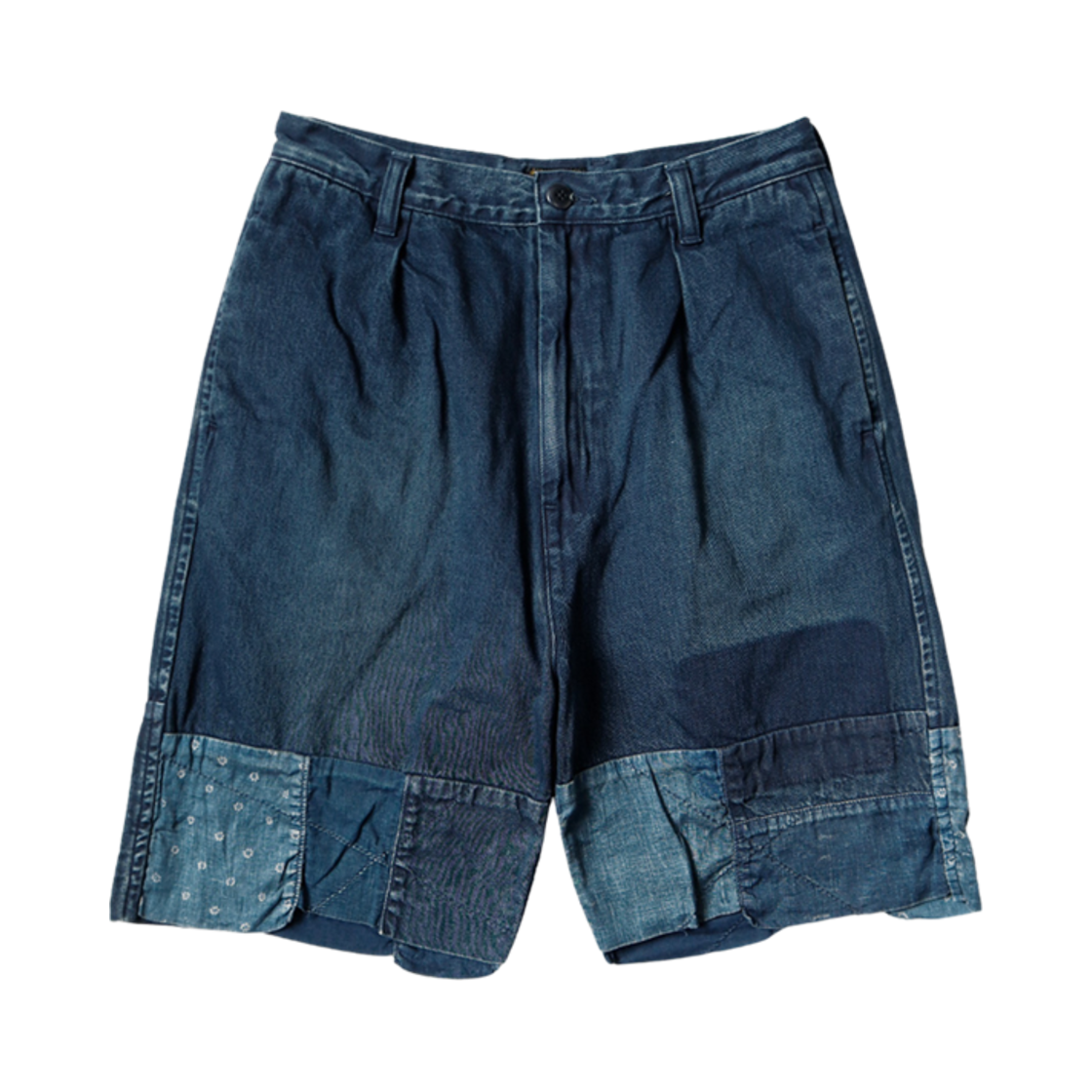 캐피탈 10온즈 IDG x IDG 데님 쇼츠 후테리 메이크 인디고(Kapital 10 oz. IDG x IDG Denim Shorts Hutteri Make Indigo)