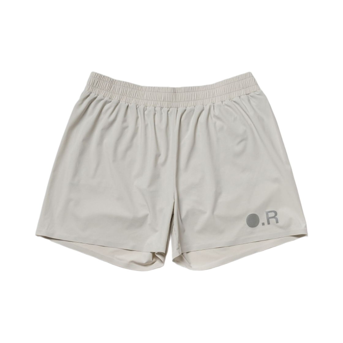 - Optimistic Runners Matte Nylon Shorts Light Grey