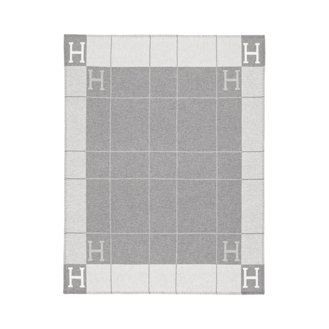 에르메스 아발론 III 쓰로우 블랭킷 에크류 그리 끌레어(Hermes Avalon III Throw Blanket Ecru Gris Clair) - 1