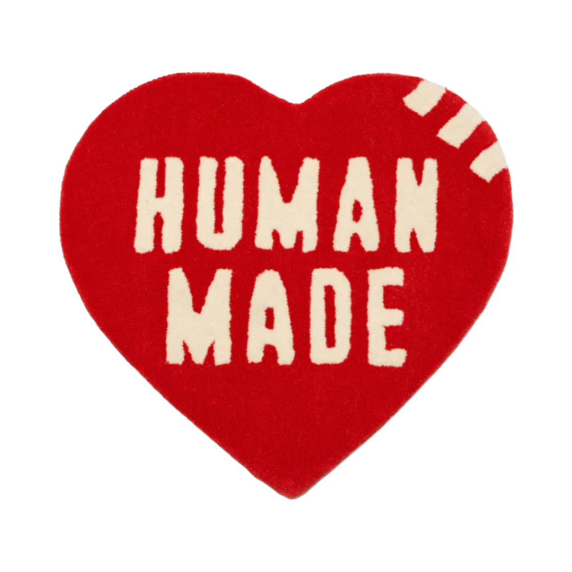 휴먼 메이드 하트 러그 미디움 레드 | Human Made | KREAM
