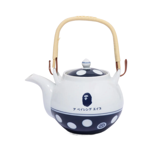0ZXKAMX93004N BAPE Porcelain Logo Teapot White
