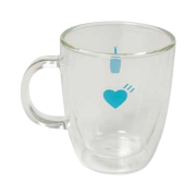 Human Made x Blue Bottle Coffee Double Wall Glass Mug Clear