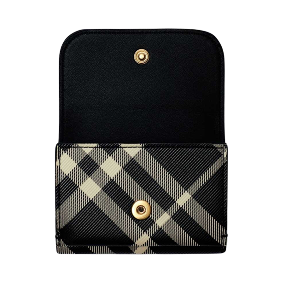 버버리 체크 컴팩트 웰렛 블랙 칼리코(Burberry Check Compact Wallet Black Calico) - 3