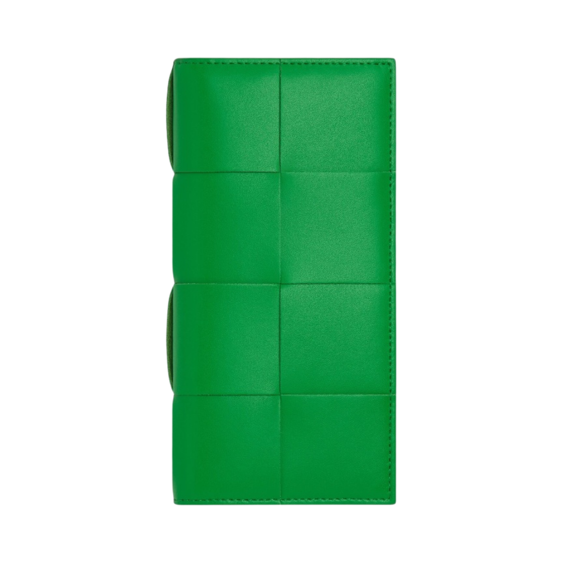 보테가 베네타 인트레치아토 레더 슬림 장지갑 패러킷(Bottega Veneta Intreccio Leather Slim Long Wallet Parakeet) - 1