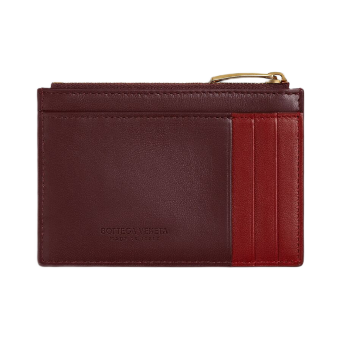 보테가 베네타 카세트 지퍼 카드 케이스 매더 브라운 로즈우드(Bottega Veneta Cassette Zippered Card Case Madder Brown Rosewood) - 2