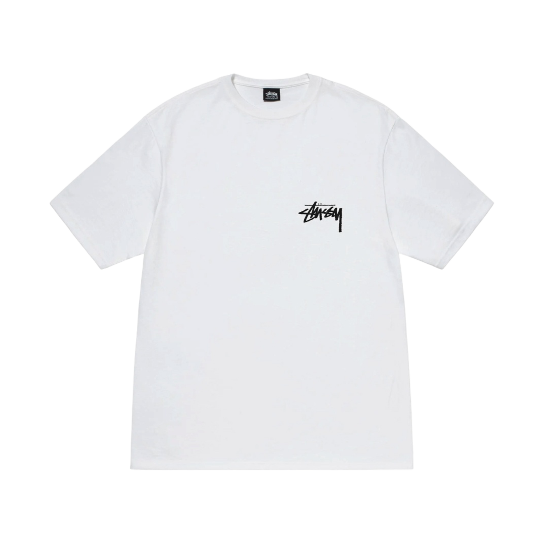 스투시 버닝 스탁 티셔츠 화이트(Stussy Burning Stock T-Shirt White) - 2