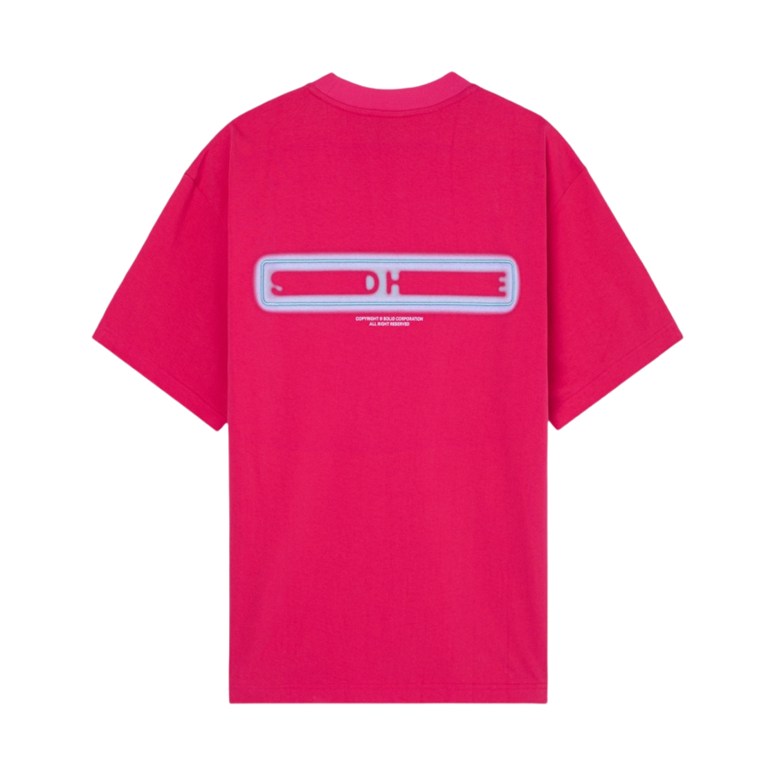솔리드 옴므 백로고 티셔츠 레드 - 23SS(Solid Homme Back Logo T-Shirt Red - 23SS) - 1