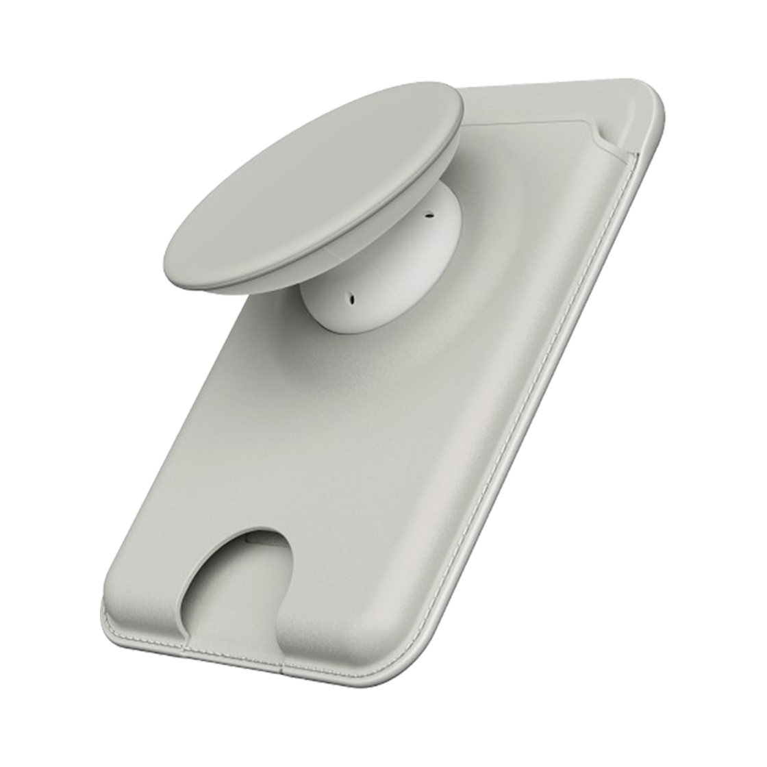 신지모루 맥세이프 탭톡 월렛 그립 거치대 톡 홀더 카드지갑 케이스 그레이(SINJIMORU MagSafe Taptok Wallet Grip Tok Holder Card Case Gray)