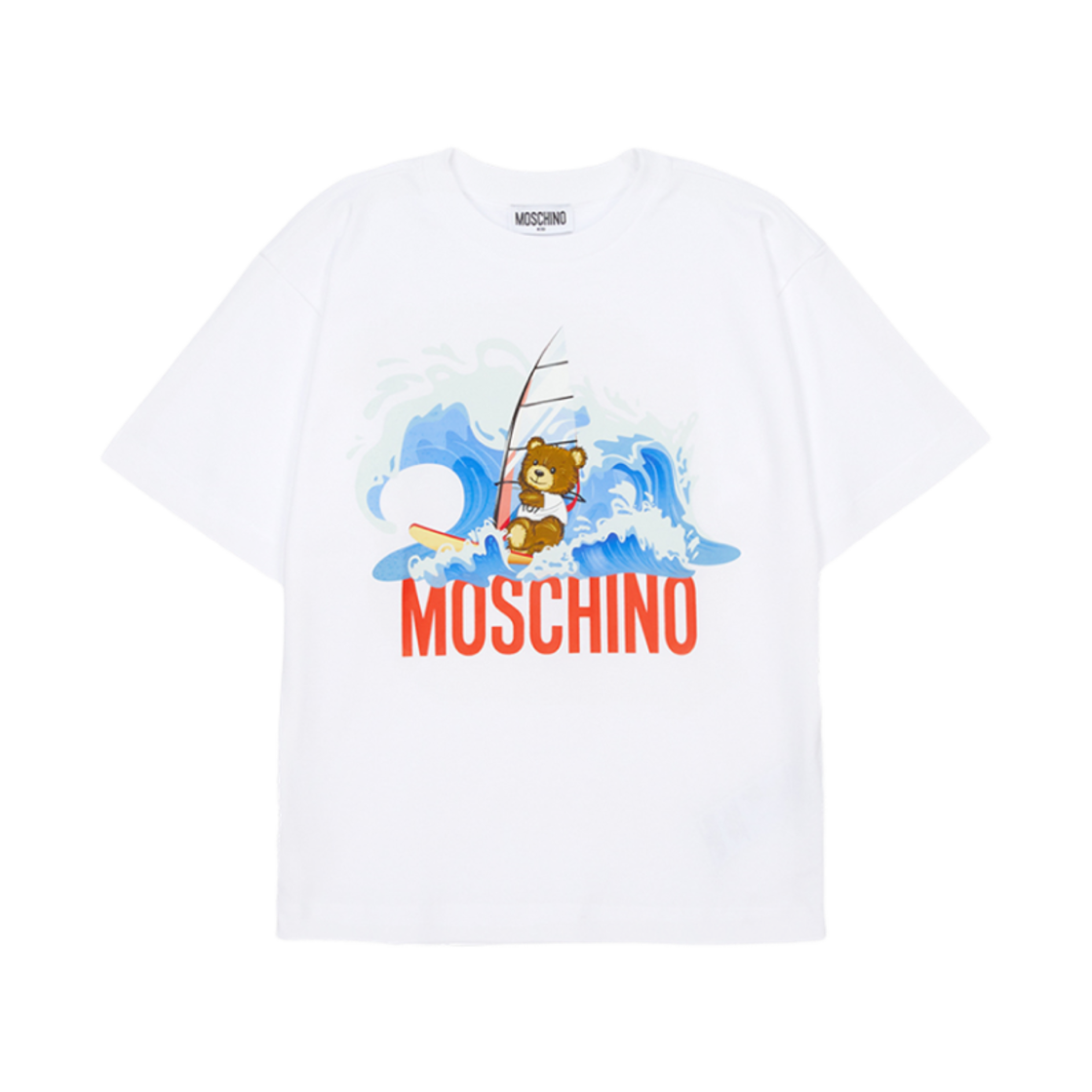 (키즈) 모스키노 숏 슬리브 티셔츠 화이트 - 25SS((Kids) Moschino Short Sleeve T-Shirt White - 25SS) - 1
