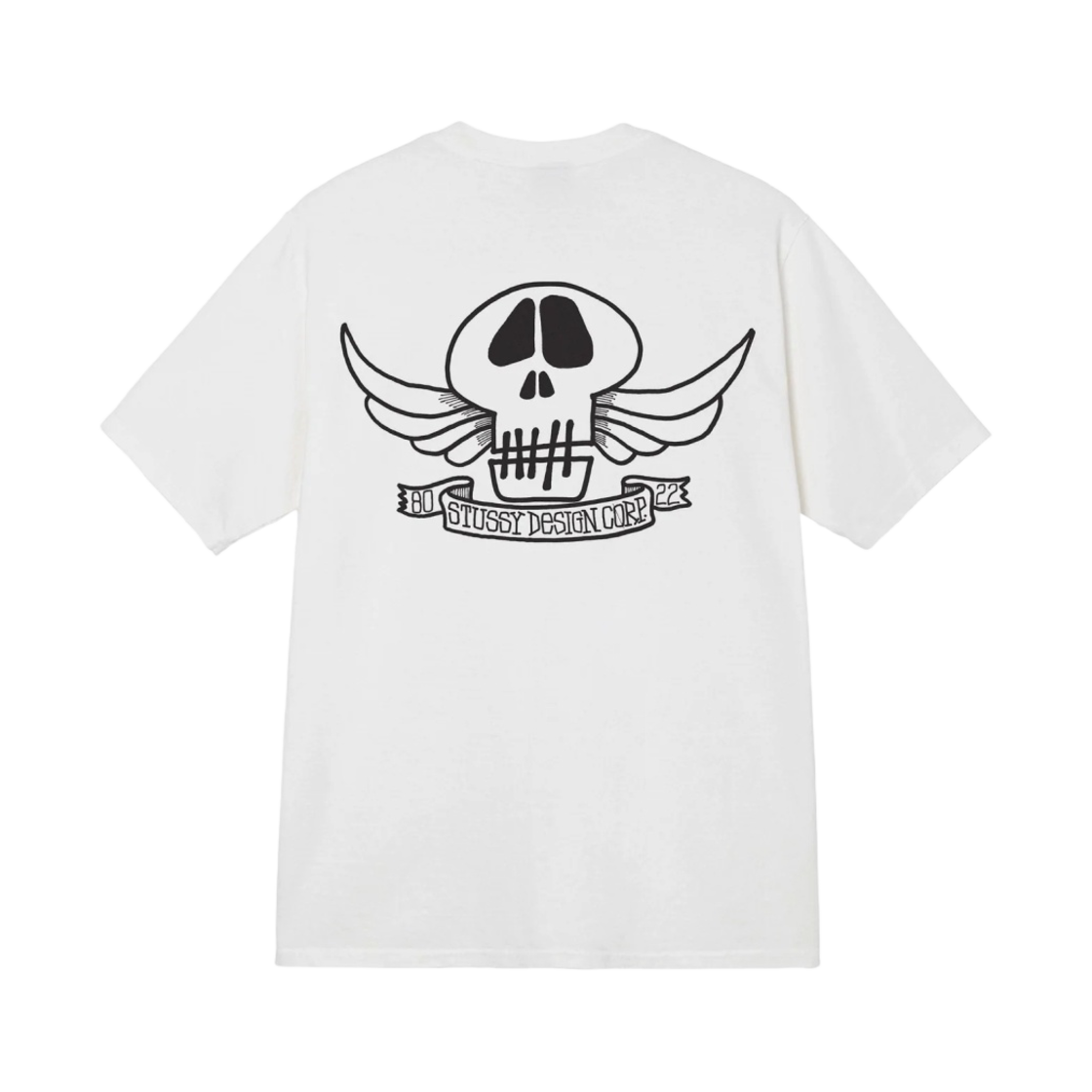 스투시 스컬 윙스 피그먼트 다이드 티셔츠 내츄럴(Stussy Skull Wings Pigment Dyed T-Shirt Natural)