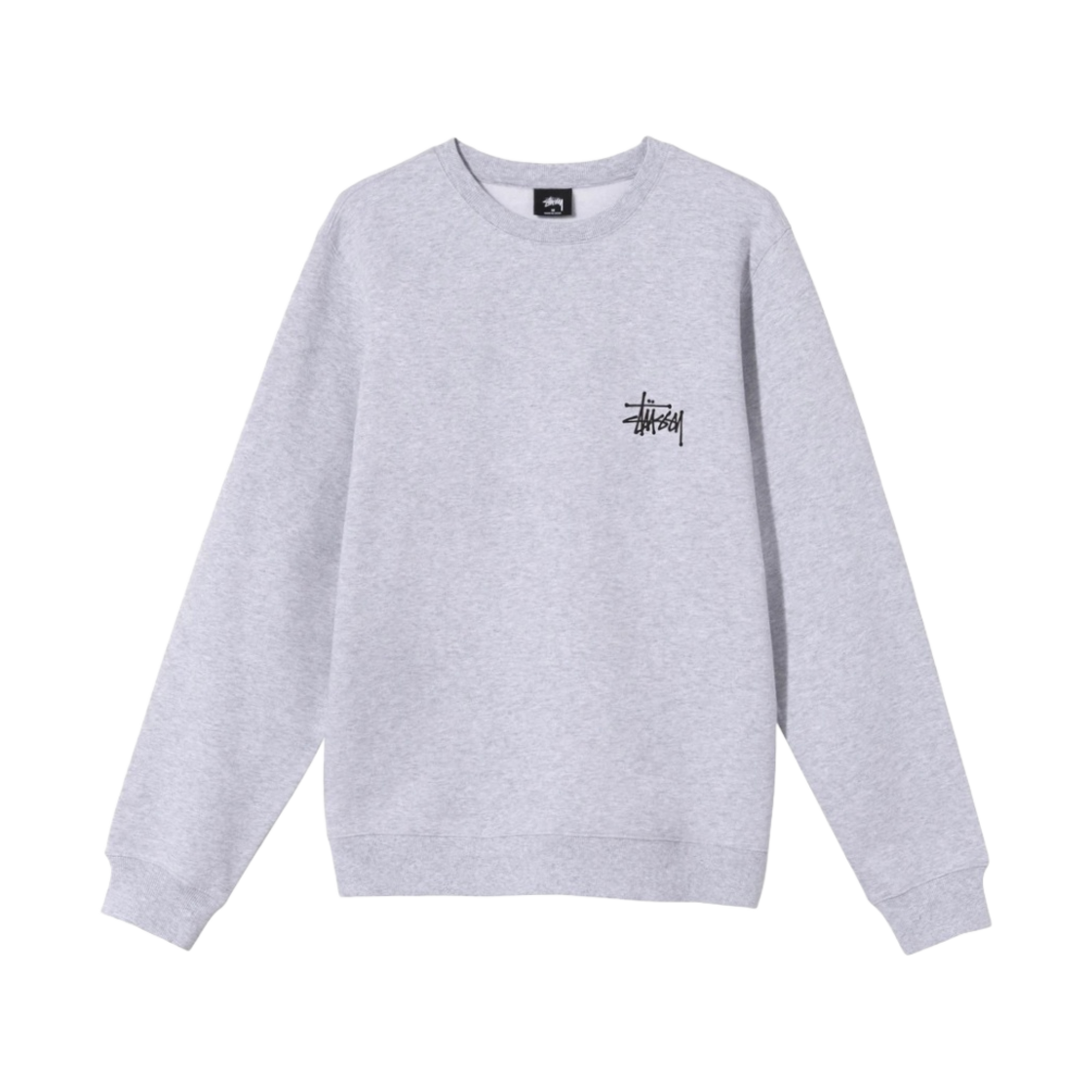 스투시 베이직 스투시 크루넥 애쉬 헤더 그레이 2021 | Stussy | KREAM