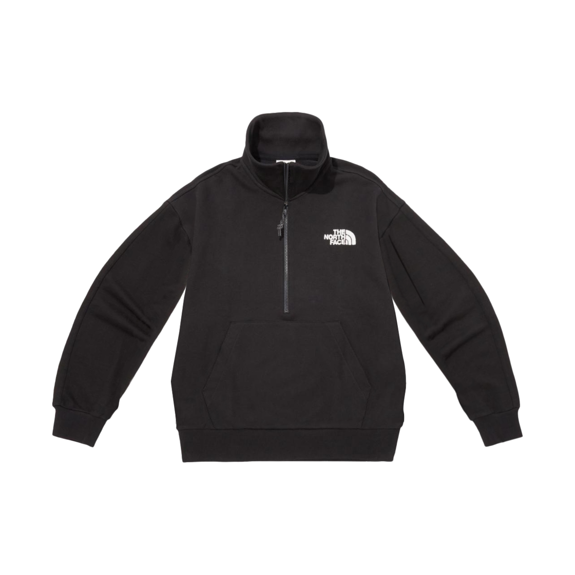 노스페이스 화이트 라벨 컴피 하프 집 스웨트셔츠 블랙(The North Face White Label Comfy Half Zip Sweatshirt Black) - 1