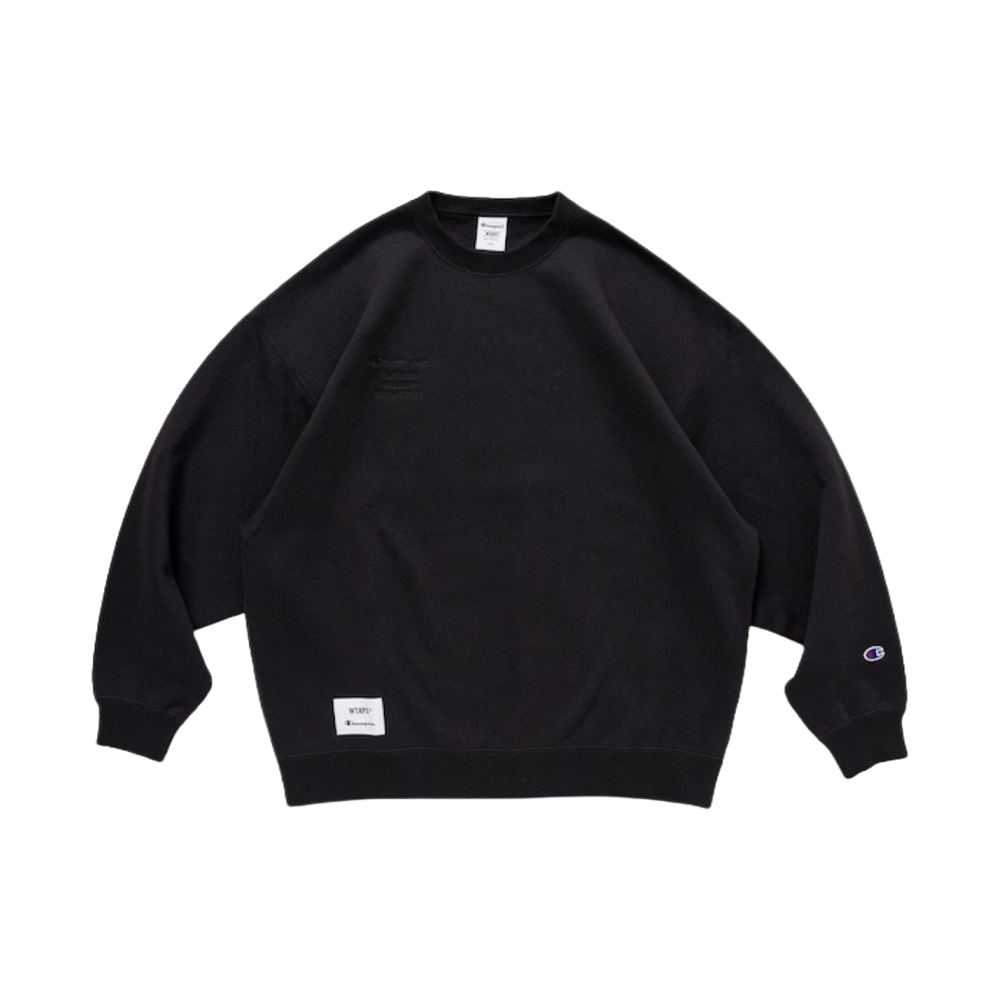 챔피온 x 더블탭스 아카데미 크루넥 CTPL 블랙(Champion x Wtaps Academy Crewneck CTPL Black)