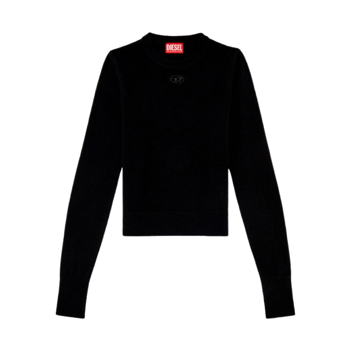 (W) 디젤 M-이삭스 울 캐시미어 탑 블랙((W) Diesel M-Areesax Wool and Cashmere Top Black) - 1