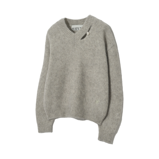 ニット・セーター SATUR Essen Two Tone Mohair Pullover Knit 4FT1302 SATUR Essen Two Tone Mohair Pullover Knit 4FT1302 (SATUR
