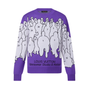 Louis Vuitton Studio Jacquard Crewneck Fig