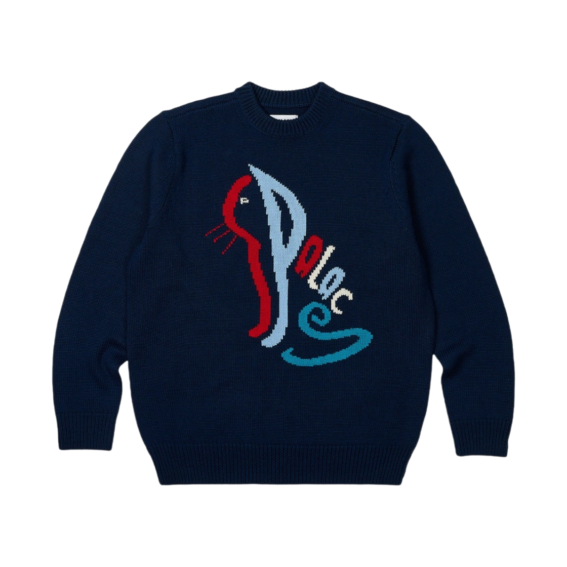 - Palace Cat Knit Navy - 23FW