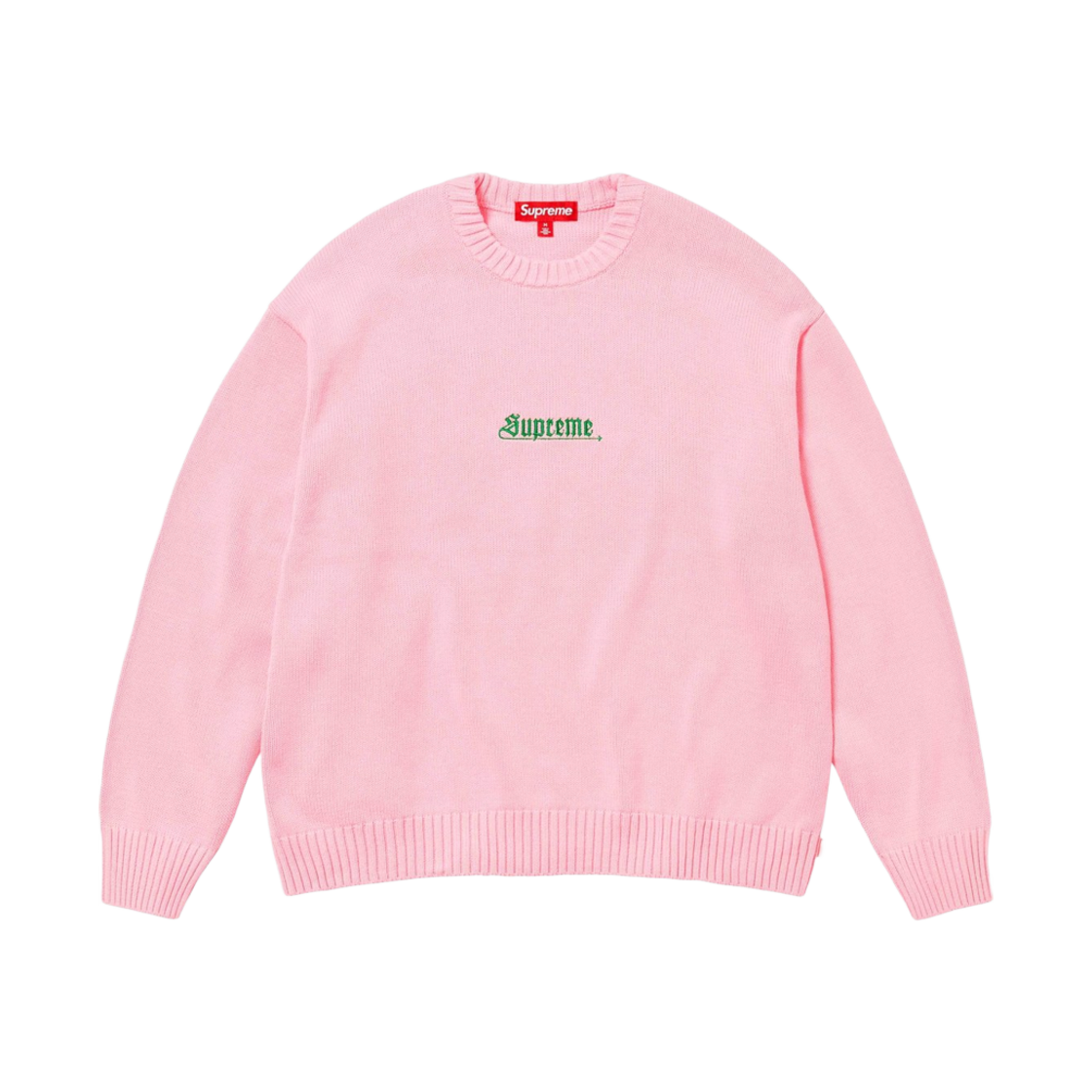 슈프림 올드 잉글리쉬 스웨터 핑크 - 24SS