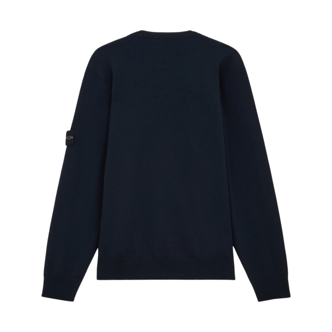 스톤 아일랜드 510C4 라이트 퓨어 RWS 울 크루넥 스웨터 위드 리빙 네이비 블루 - 24FW(Stone Island 510C4 Light Pure RWS Wool Crewneck Sweater with Ribbing Navy Blue - 24FW) - 2