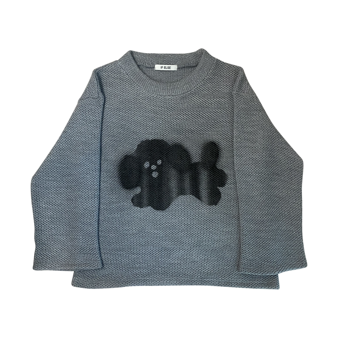 이프엘스 스프레이 페인트 니트 라이트 그레이(If Else Spray Paint Knit Light Gray)