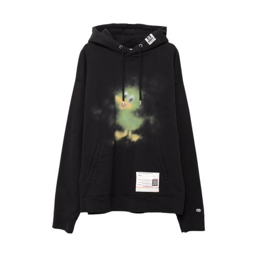 A13HD661-BLACK Maison Mihara Yasuhiro Duck Printed Hoodie Black