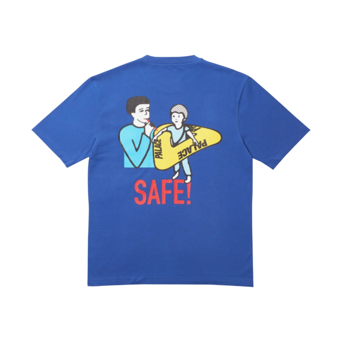 - Palace Safe T-Shirt Blue - 19SS