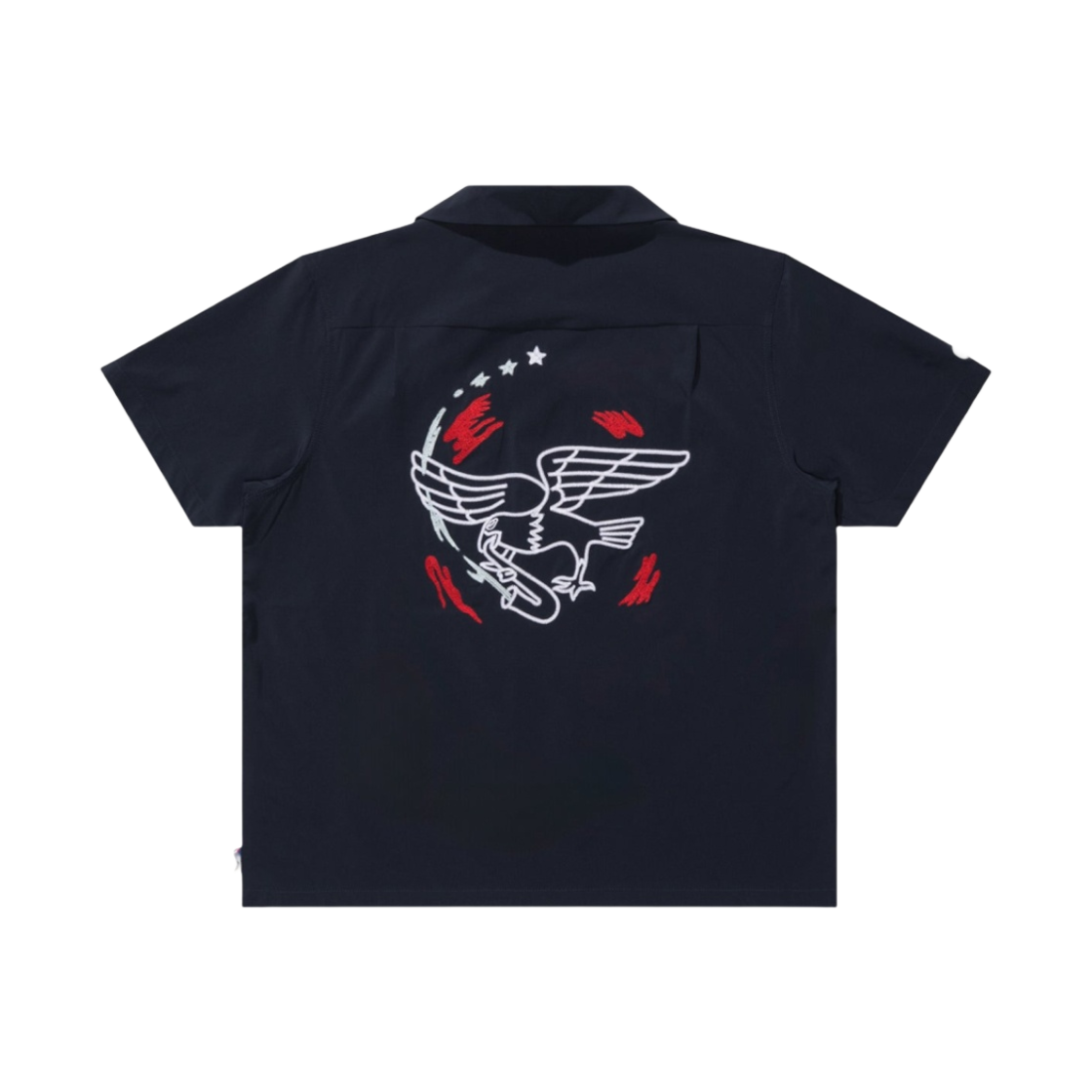 나이키 SB 팀 USA 숏슬리브 버튼 업 볼러 셔츠 옵시디언 | Nike