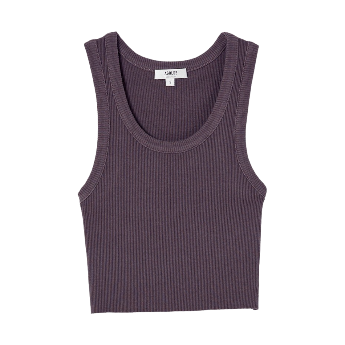 KW4BTSSAG21OL Agolde Women Cropped Poppy Tank Raven