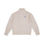 Ader Error Sig; TRS/BL Tag Knit Zip-Up 01 Oatmeal