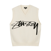 Stussy Sweater Vest Natural