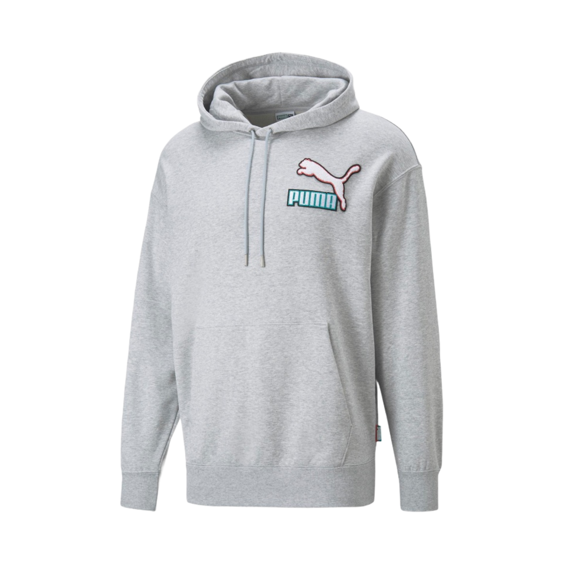 536114-04 Puma Fandom Hoodie Light Gray Heather
