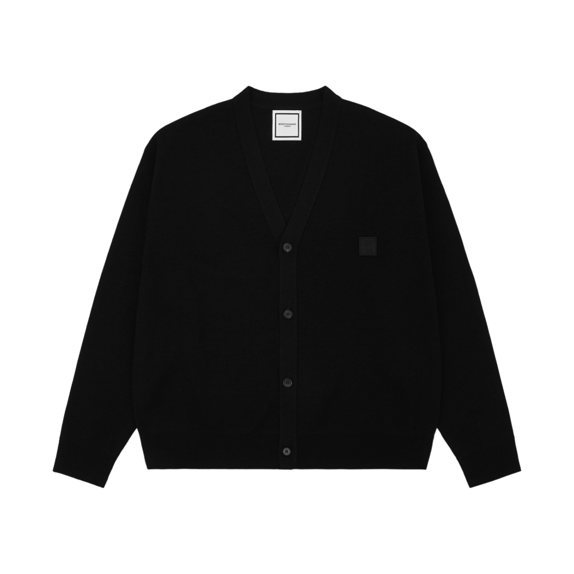 우영미 풀오버 가디건 블랙 - 23SS(Wooyoungmi Pullover Cardigan Black - 23SS) - 1