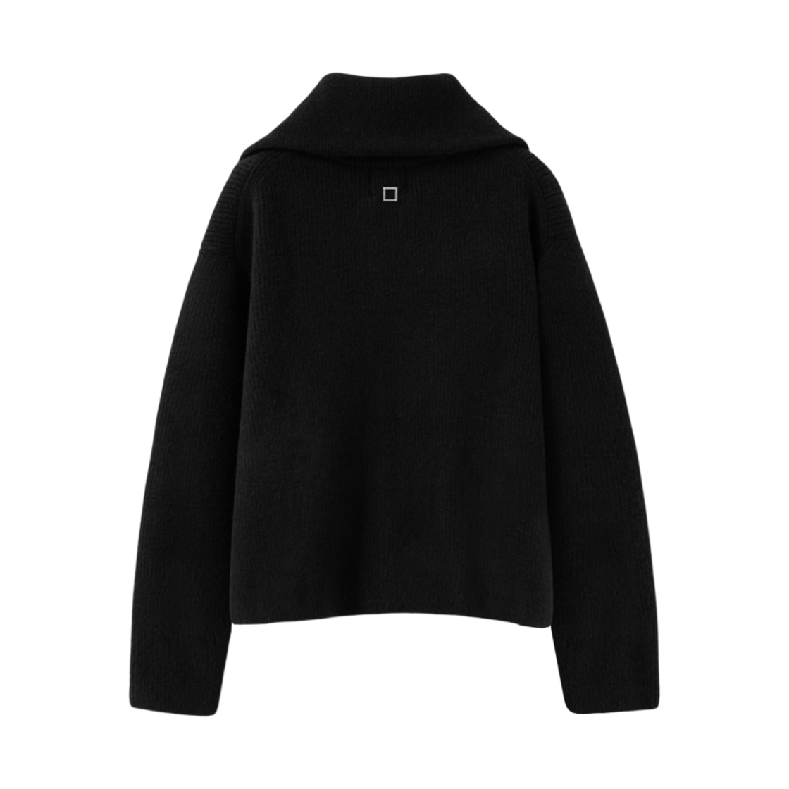 우영미 하이넥 집업 가디건 블랙 - 24FW(Wooyoungmi High Neck Zipup Cardigan Black - 24FW) - 2