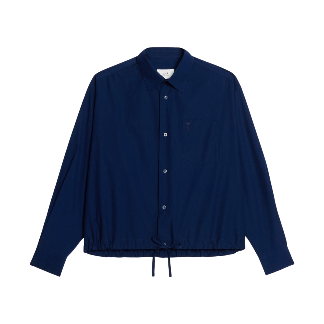 아미 셔츠 웨이스트 코드 노틱 블루(AMI Shirt With Waist Cord Nautic Blue) - 1
