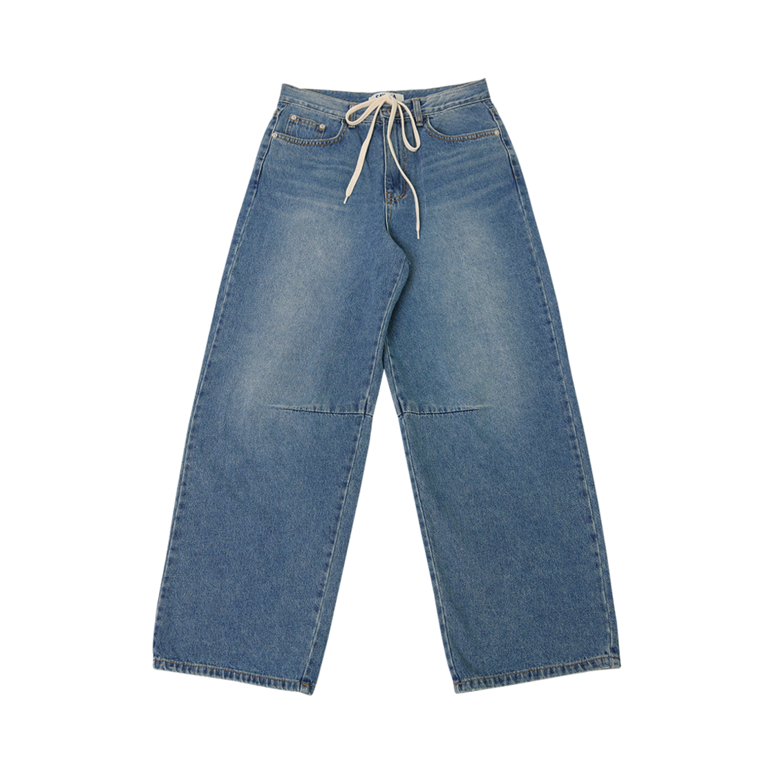 P00000IX_B SAYSRA String Washed Denim Pants Blue