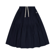 Safarispot  BASIC SAFARI RUFFLE MAXI SKIRT NAVY