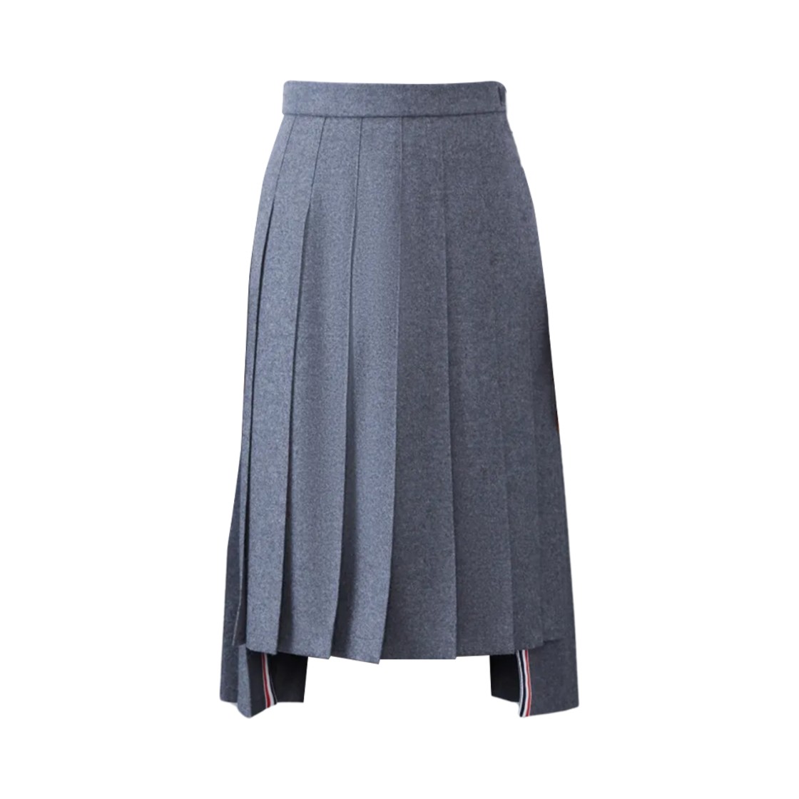 (W) 톰브라운 울 플란넬 2003 클래식 플리츠 스커트 그레이((W) Thom Browne Wool Flannel 2003 Classic Pleated Skirt Grey) - 1