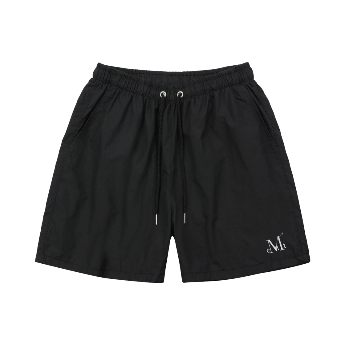 무센트 하버 비치 나일론 쇼츠 밴딩 반바지 블랙