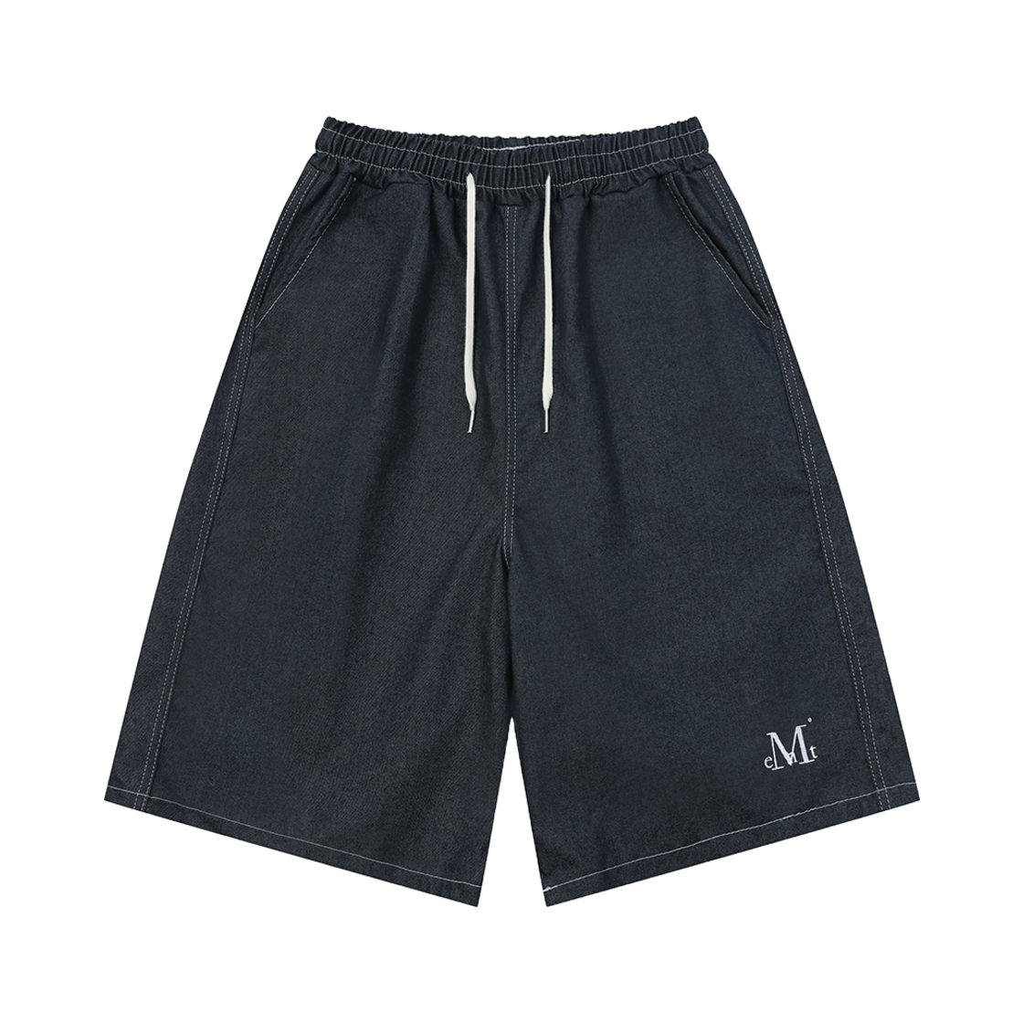 P00000KW_01 MUCENT Blando Bermuda Denim Half Pants Mid Blue