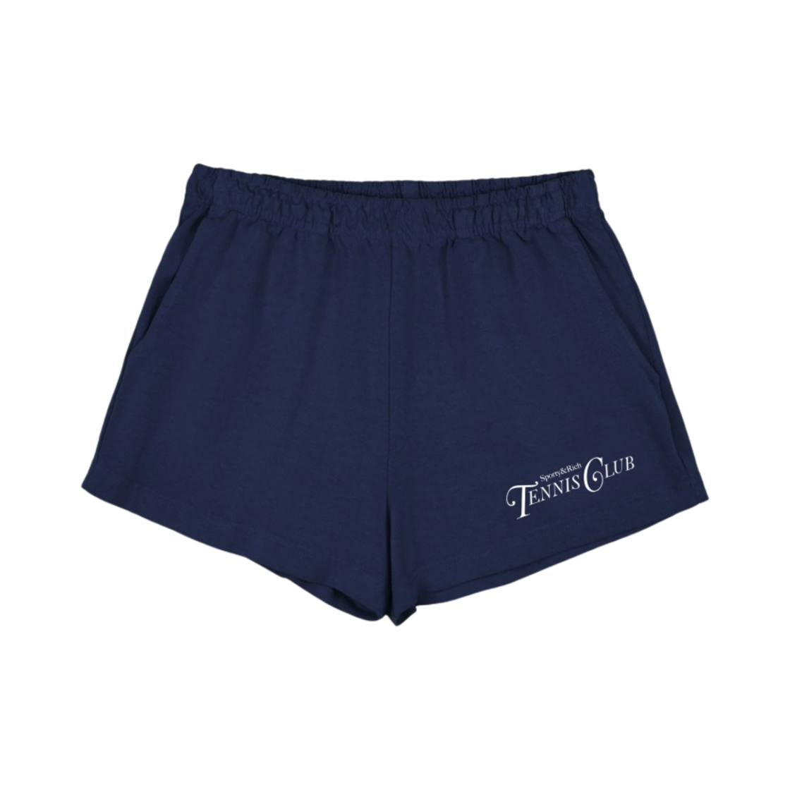 (W) 스포티 앤 리치 리졸리 테니스 디스코 숏 네이비 화이트((W) Sporty & Rich Rizzoli Tennis Disco Short Navy White)