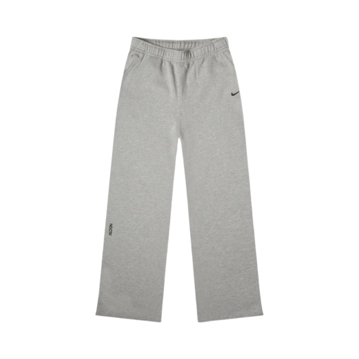 Nike x Drake Nocta Open Hem Fleece Pants Dark Grey Heather (FZ4675-063)