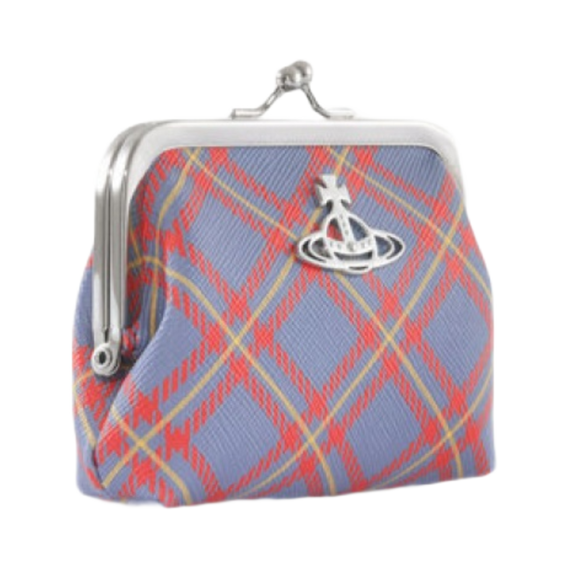 비비안 웨스트우드 프레임 코인 퍼스 블루 오렌지 타탄(Vivienne Westwood Frame Coin Purse Blue Orange Tartan) - 2