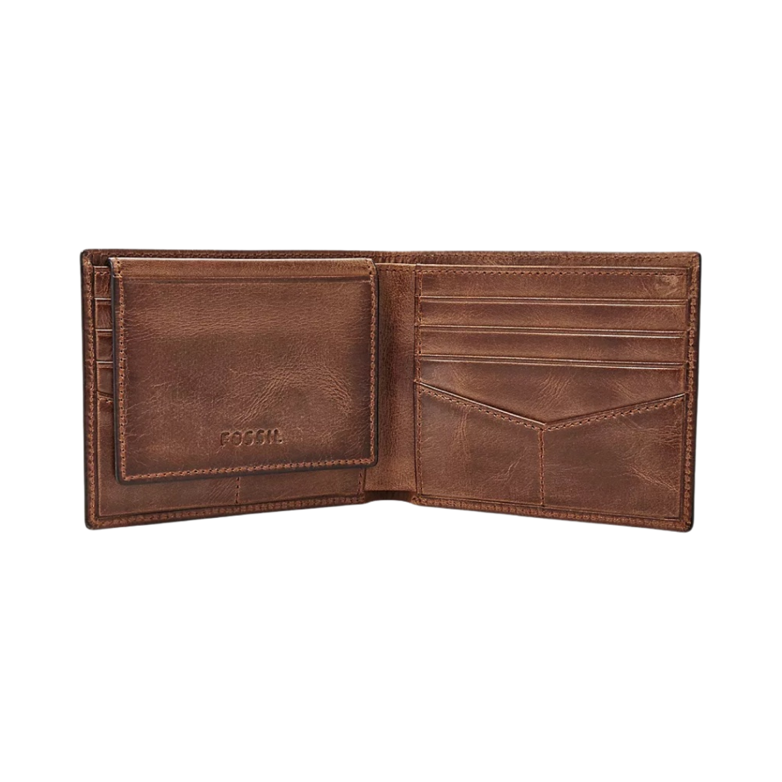 파슬 데릭 레더 RFID 패스케이스 브라운(Fossil Derrick Leather RFID Passcase Brown) - 2